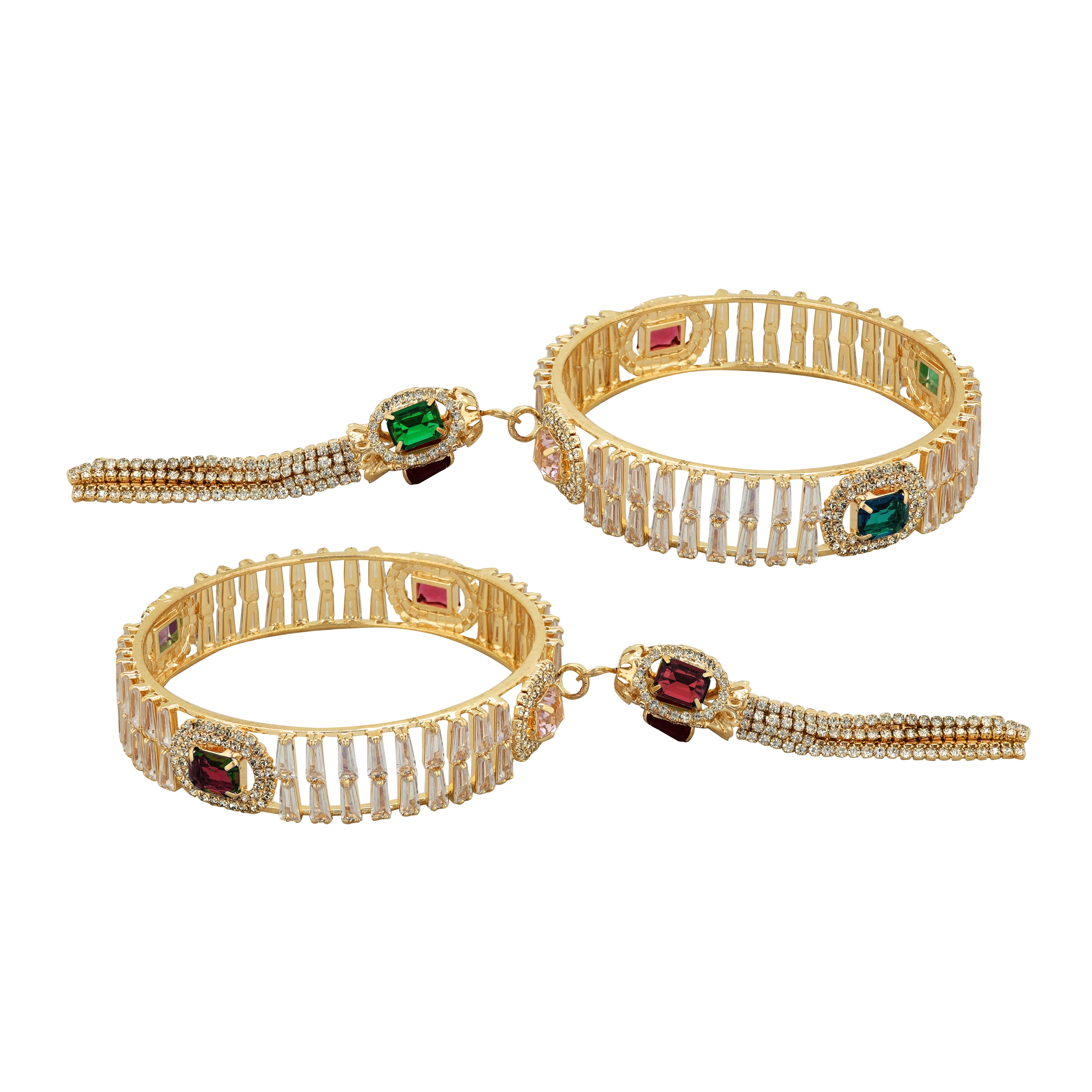 Luxury AD Multi-Stone Diamond Bangles