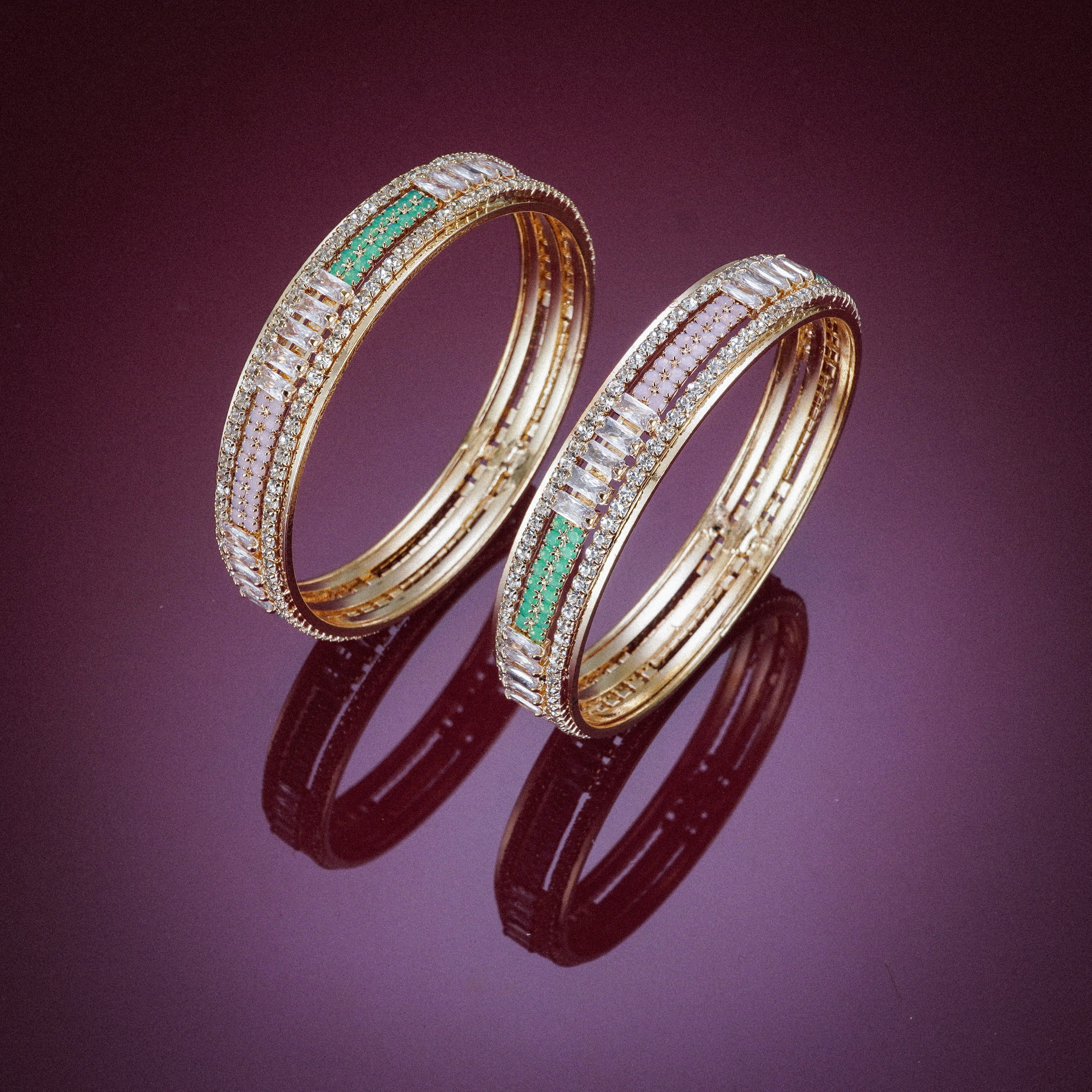 Designer AD Cubic Zirconia Bangles
