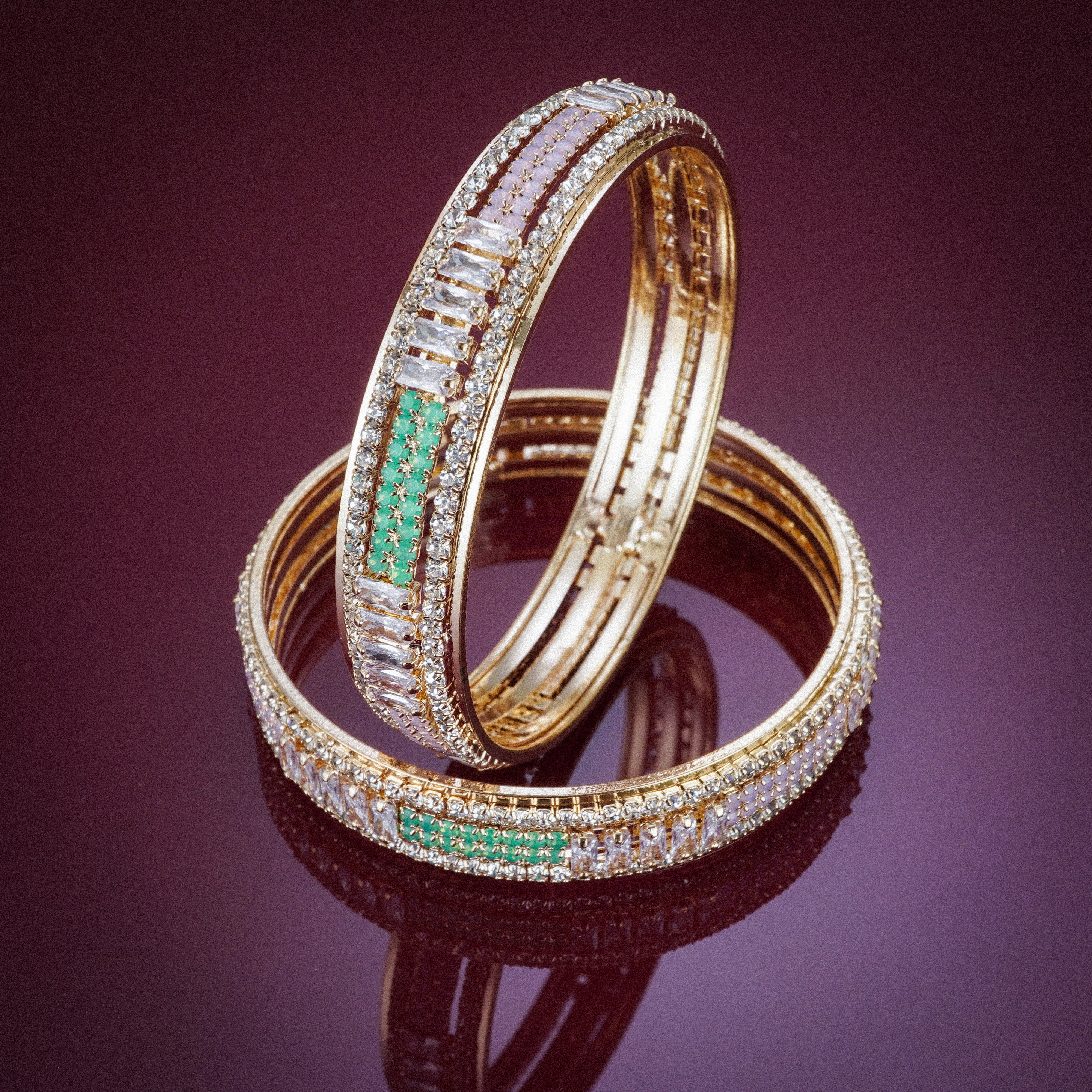 Designer AD Cubic Zirconia Bangles